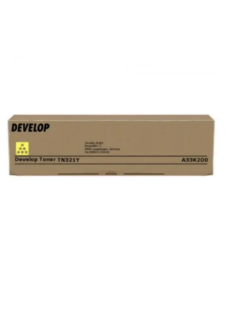 Genuine DEVELOP A33K2D0 Yellow Toner Cartridge TN321Y ineo+ 224/284/364