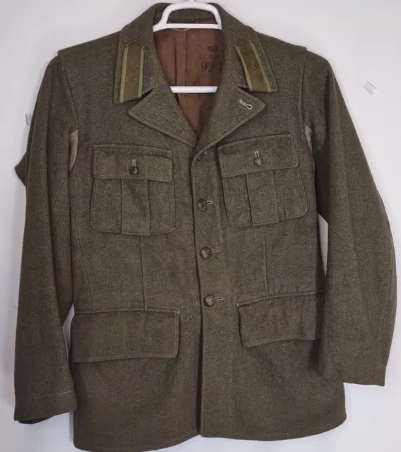 WWII 1941 ARMY Jacket Swedish Military Wool Uniform Vapenrock Sz 92 L ...