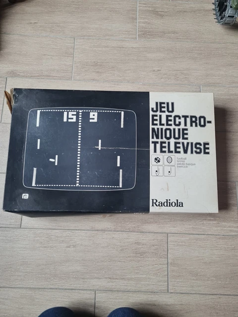Ancien Jeu électronique télévisé RADIOLA Foot Tennis Pelote Basque exercice