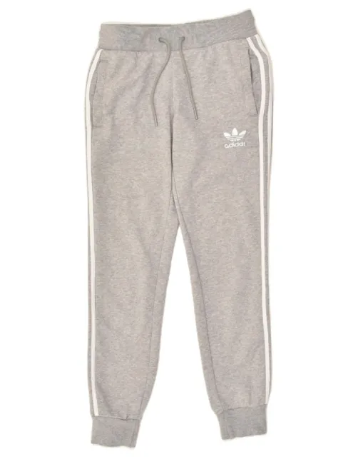 ADIDAS WOMENS TRACKSUIT Trousers Joggers UK 6 XS Grey Cotton AS13 £15. ...