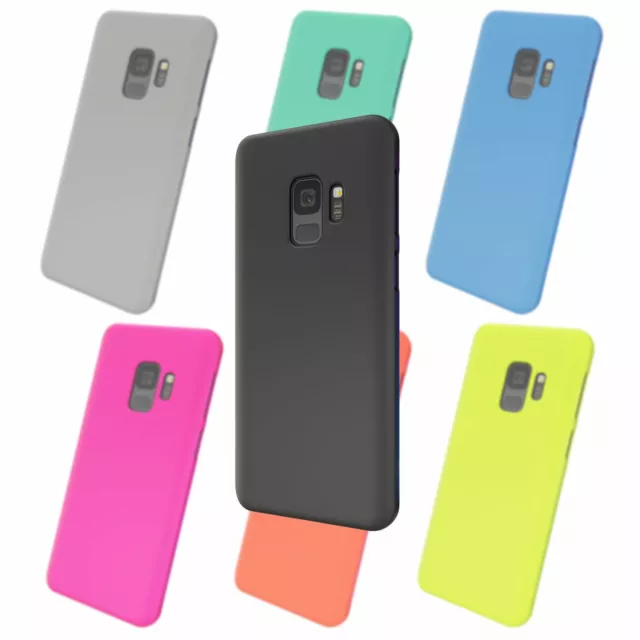 Für Samsung Galaxy S9 - Neon Handy Hülle Slim Silikon Case Schutz Tasche Cover