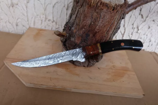 Couteau de Cuisine Style Japonais A lever les filets Lame Damas 256 Couches Arti