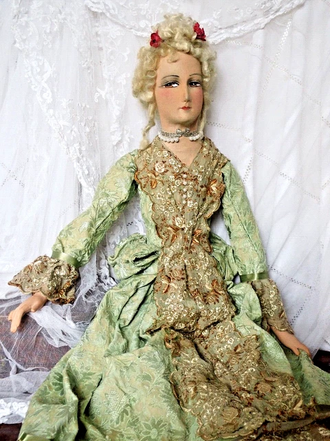 Poupée Ancienne De Salon – Boudoir Doll Vintage – Décoration Rétro