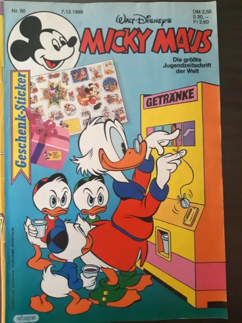 Micky Maus Heft Nr. 50 vom 7.12.1989