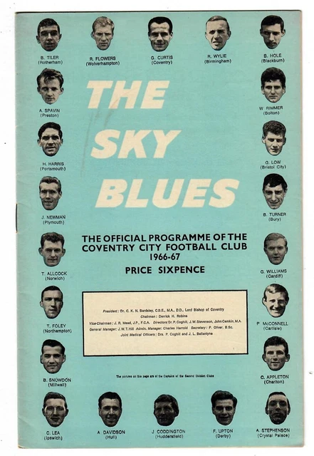 COVENTRY CITY V Derby County 196667 Division Two Football