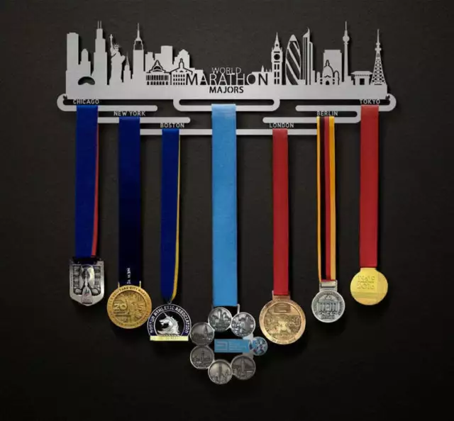 Marathon Medal Wall Hanger World Award Plaque Hanger Custom Medal Display Holder