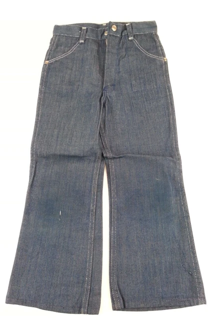 Vintage 1970’s  Retro Denim Pants Rough Housers Kids Size 6x Sears