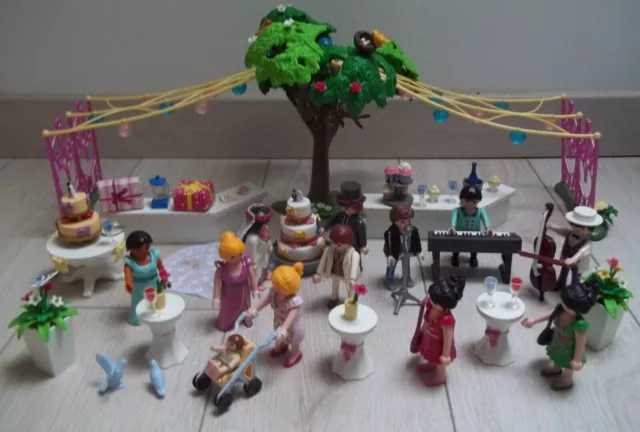 playmobil City Life Le mariage 9228 Espace Cocktail 4298 Mariés orchestre invité
