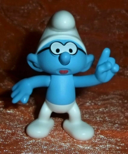 Figurine Schtroumpf Maladroit McDonald's 2018 - Collection BD - Plastique - Occasion Très Bon État