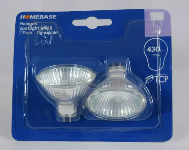 TCP HALOGEN SPOTLIGHT Bulbs Pack of 6 Homebase MR16 430 Lumen 35 Watt BRAND NEW 7.49 PicClick UK