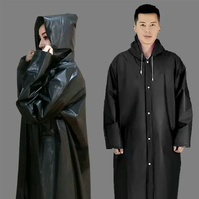 Veste imperméable femme homme poncho à capuche vêtements de pluie PVC manteau