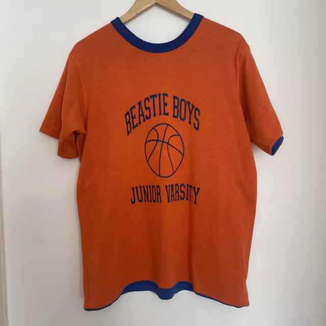 1992 Beastie Boys Junior Varsity Tour Vintage Shirt Reversible Orange/Blue Large