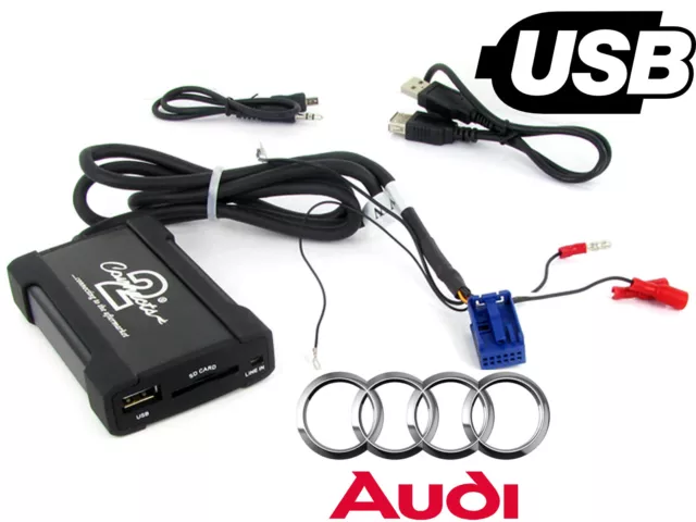 Audi A3 USB adaptateur interface CTAADUSB004 voiture AUX SD entrée MP3 prise 2003 et à partir