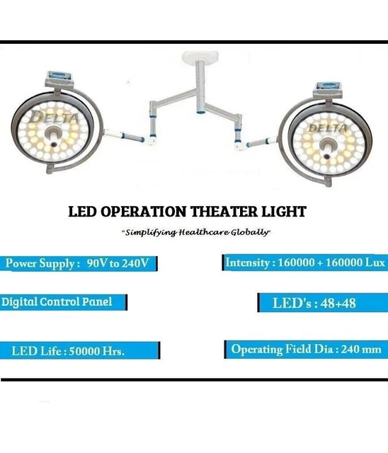 Ceiling OT lights Double Dome OT Room Light for Surgery Operation theater Light
