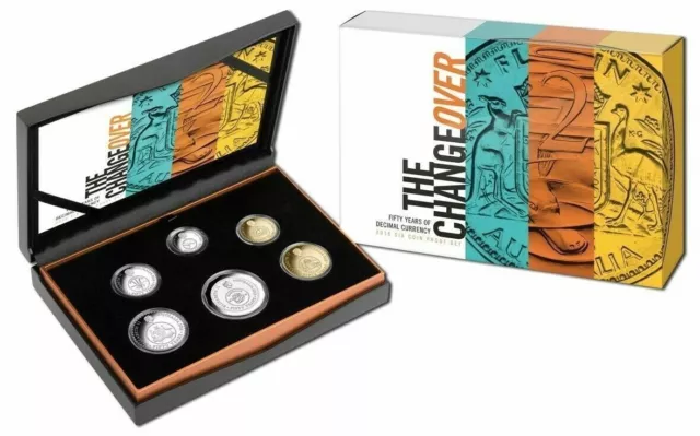 2016 The Changeover Fifty Years of Decimal Currency - 6 Coin Proof Set