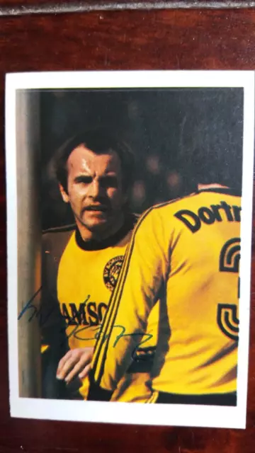 Bergmann Sammelbild 1977/78 Hans-Werner Hartl Borussia Dortmund handsigniert