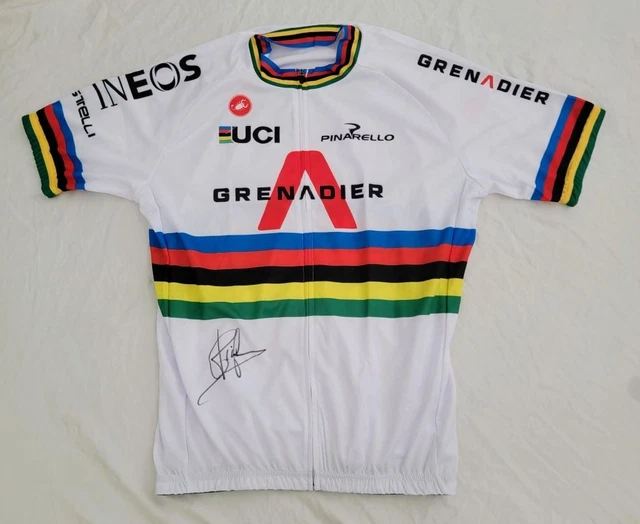 Filippo Ganna signed 2021 TT World Champion Ineos cycling jersey *PROOF* Filippo Ganna signed 2021 TT World Champion Ineos cycling jersey *PROOF*