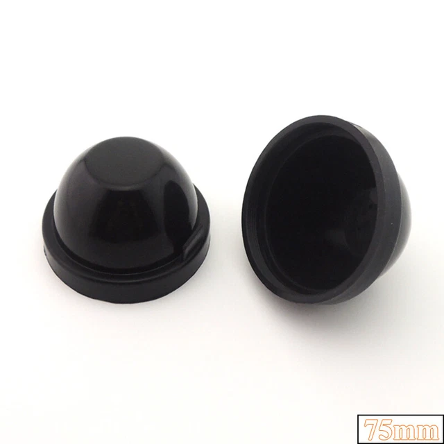 2pcs 75mm Rubber Housing Seal Cap Dust Cover for Car Truck LED HID Headlight Kit