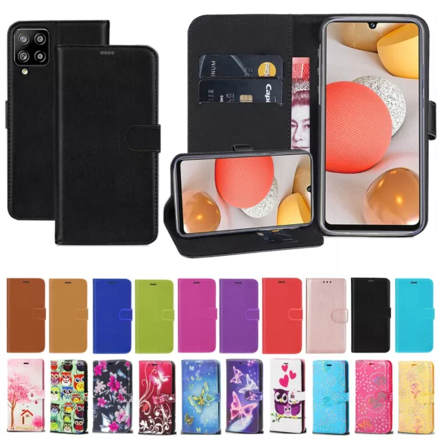 For Samsung Galaxy A32 A12 A22 A42 A52s A13 5G PU Leather Wallet Cover Flip Case