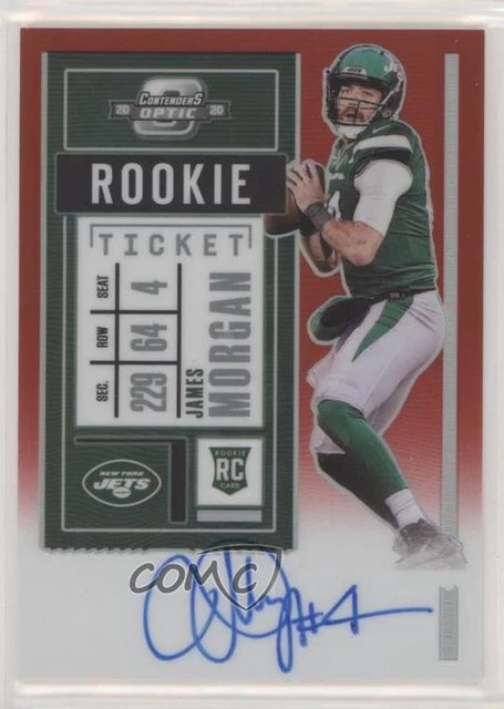 2020 Panini Contenders Optic Ticket RPS Red /199 James Morgan Rookie Auto RC