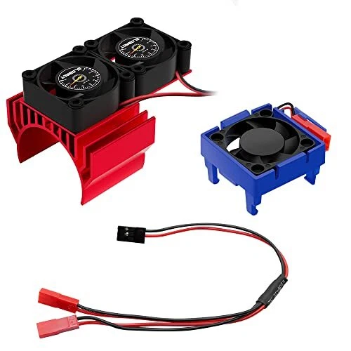 GLOBACT VXL-3s ESC Cooling Fan and Motor Cooling Fan Dual Fan Set for 1/10 Sl...