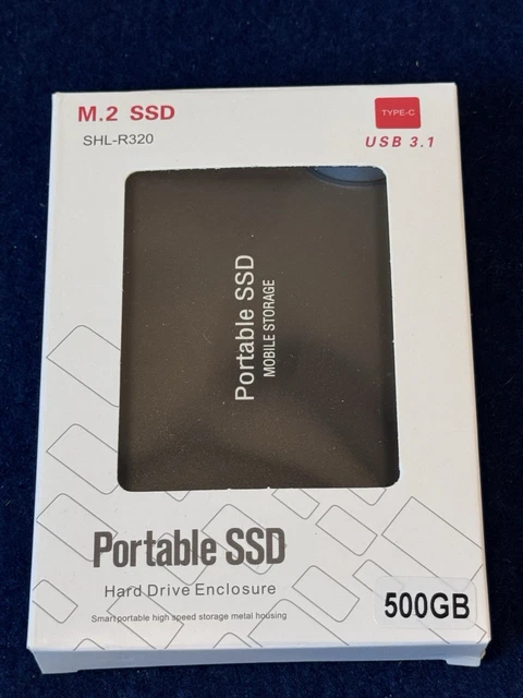 PORTABLE SSD 500GB SSD SHL-R320 type c usb 3.1 Hard Drive