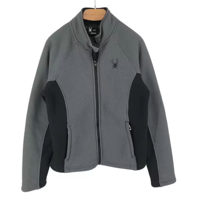Spyder Uomo Zip Maglione Cardigan IN Pile Misura S