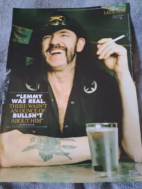 Motorhead / Lemmy /Nirvana Kurt Cobain full page magazine poster/photo