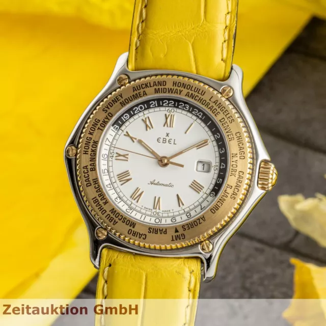 Ebel Voyager World Time Stahl / Gold Automatik Herrenuhr Ref. 1124913