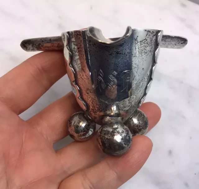 VTG Art Deco WILLIAM SPRATLING Sterling Silver Ashtray Mexico Monogram 65.48 Gra