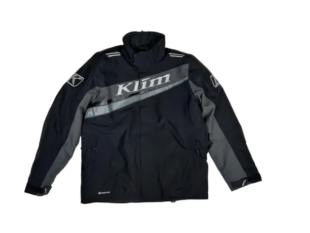 KLIM Kaos Winter Snowmobile Jacket - Men's Large - Black/Asphalt
