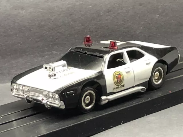 Tyco Slot Car ADAM 12  TV  Police Cruiser Funny Car Version Curve Hugger