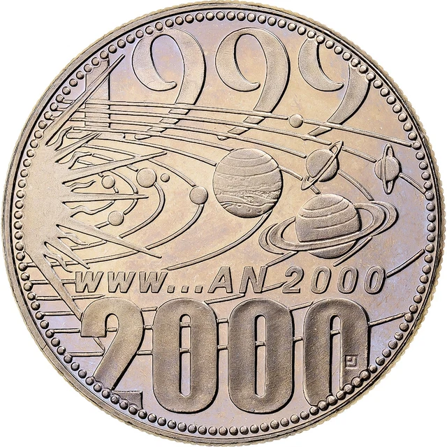 FRANCE, MÉDAILLE, EUROPA, Passage à l'An 2000, 2000, Cupro-nickel, FDC ...