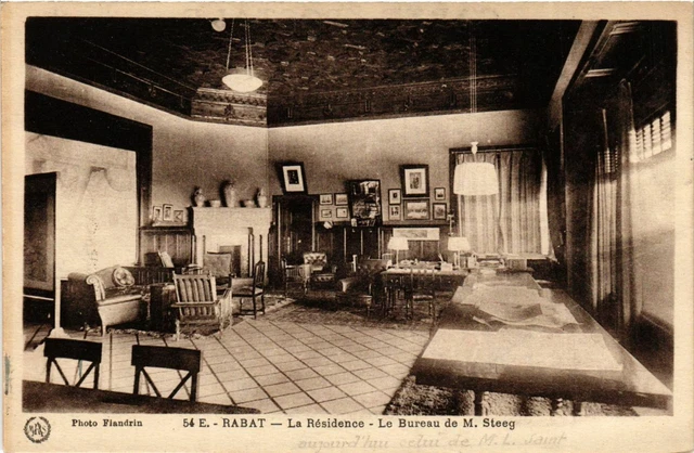 CPA AK RABAT - La Residence Le Bureau de M. Stéeg MAROC (796782)