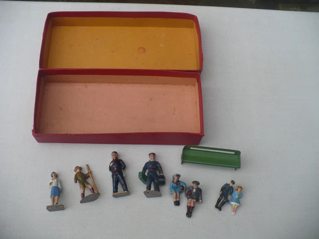 Boite Accessoires Hornby N°7 - Série Complète - Métal Blanc - Vintage