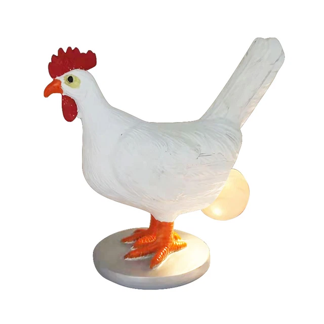 USB CHICKEN DESK Lamp Funny Resin Hens Lay Eggs Lamps Art Crafts for ...