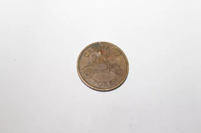 Vintage Brass Car Wash Token 3