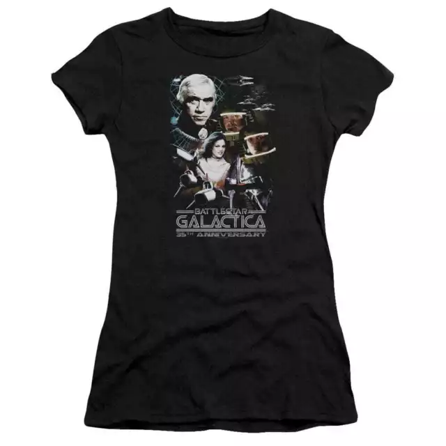 Battlestar Galactica 35th Anniversary Collage - Juniors T-Shirt