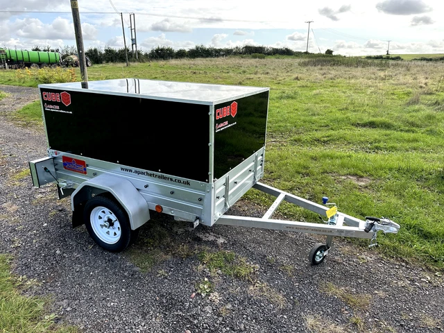 BRAND NEW APACHE 7X4 Box Trailer Mini Cube 74 UK Manufactured BOX ...