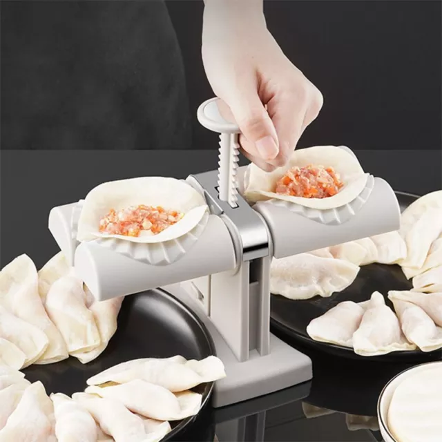 Automatic Dumplings Machine Double Head Press Mold Dumpling Ravioli Kitchen Tool