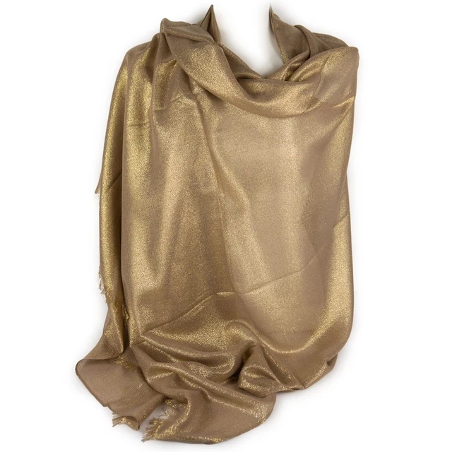 Sciarpa Metallizzata Glitter Scialle Brillante Foulard Donna Coprispalle Blu Argento 7438633415541