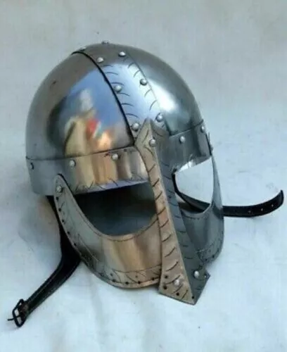 Medieval Viking Warrior Helmet Larp Norman Hand Forged Nasal Steel Knight Armor