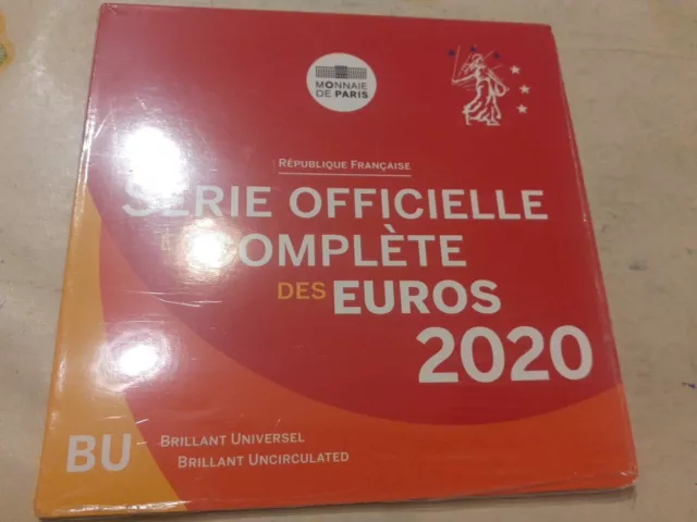 Série BU France 2020 8 pièces de 1 centime à 2 euro non commémorative blister