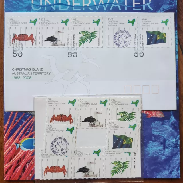 2008 Christmas Island- Australia Joint Issue First Day Cover and Stamp Pack