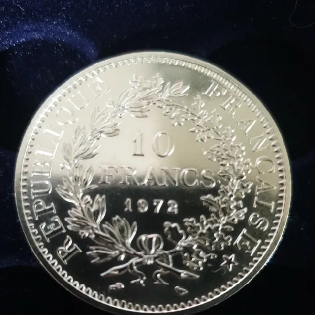 10 francs hercule argent 1972 en SUP