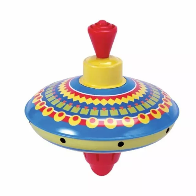 Schylling Mini Tin Humming Tops - Mta Traditional Spinning Colourful Toy Metal