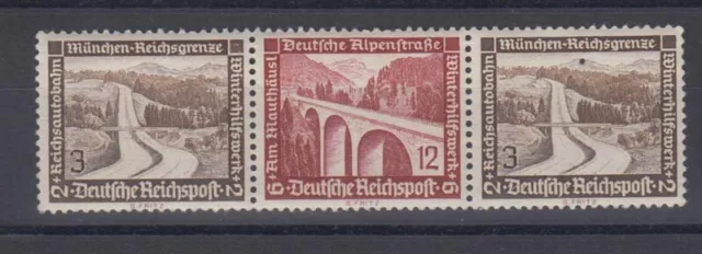 Deutsches Reich 634/639/634 ZD W 116 Moderne Bauten 3+2 Pf/12+6/3+2 Pf **