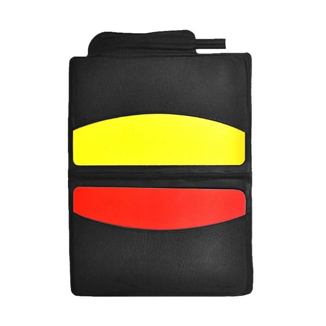 Soccer Football Referee Wallet Notebook With Red Card And Yellow Card Portable