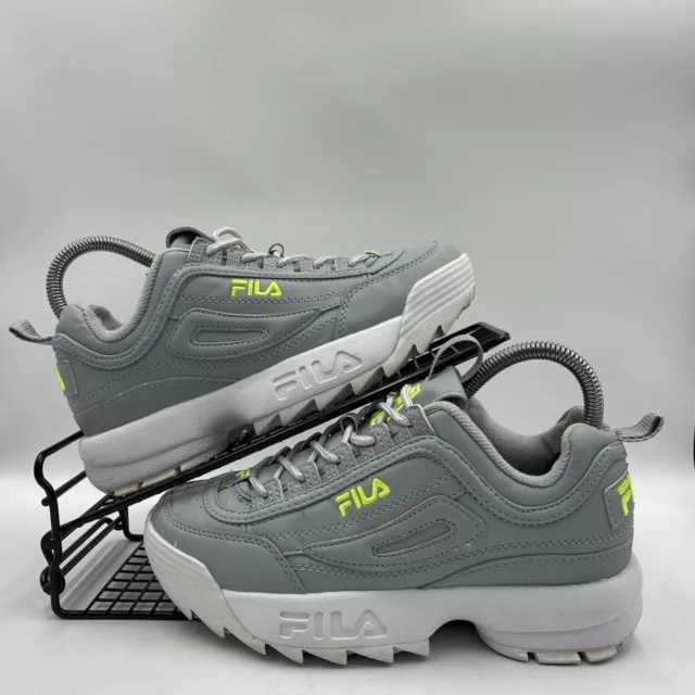 Fila disruptor on sale 2 white silver