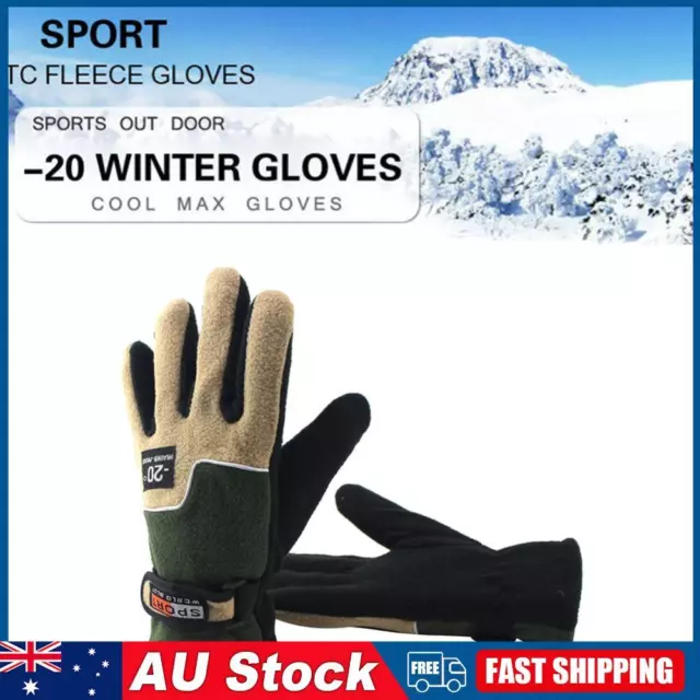 Cycling Gloves Climbing Gloves Non-Slip Full Finger for Men (Army Green)